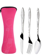 3pcs set rose red
