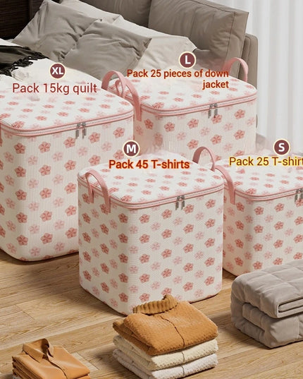 Large Capacity Quilt Storage Bag - Non-Woven Fabric Organizer for Home