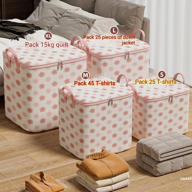 Large Capacity Quilt Storage Bag - Non-Woven Fabric Organizer for Home