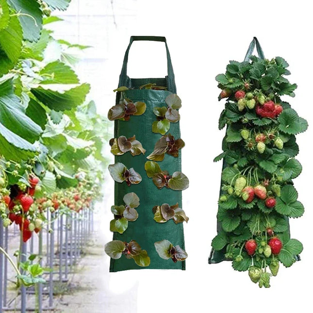 Vertical Garden Hanging Grow Bags - Indoor Outdoor Planter Pots for Vegetables