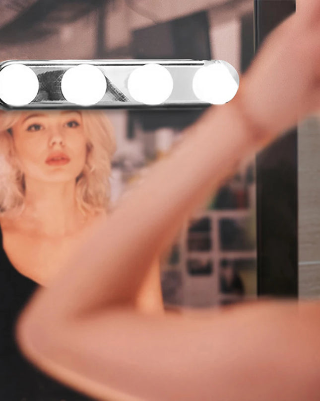 Modishion 4 Bulb LED Makeup Light - Suction Cup Portable Design