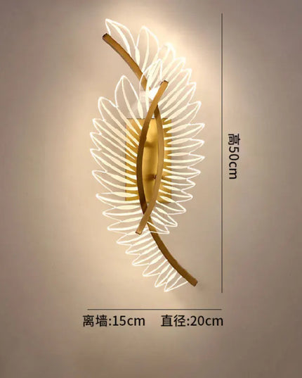 Luxury Nordic Modern Wall Lamp - Gold Aluminum LED Design