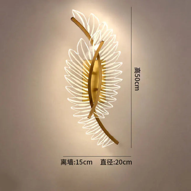 Luxury Nordic Modern Wall Lamp - Gold Aluminum LED Design