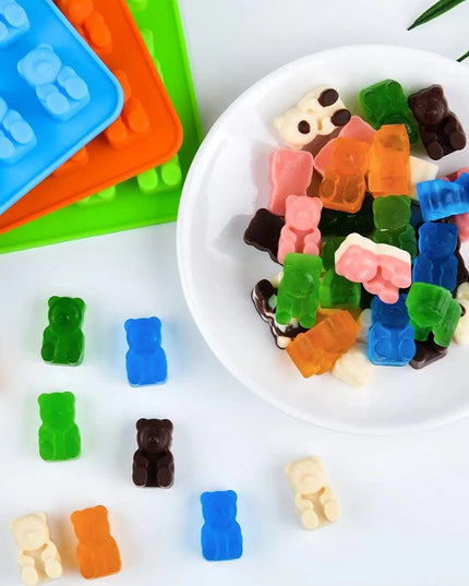 50 Eco-Friendly Little Bear Silicone Soap Molds - DIY Cake & Candy