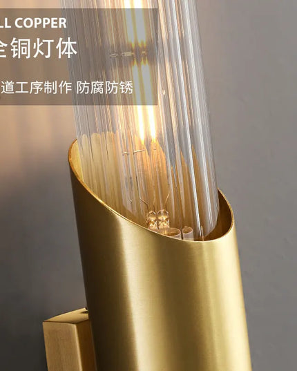Gold E27 Wall Lamp - Modern Minimalist Design for Bedroom & Living Room