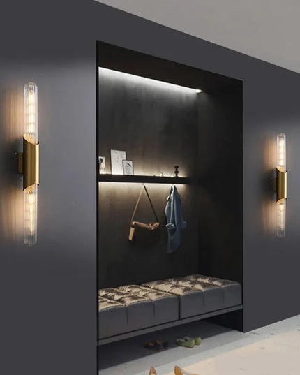 Gold E27 Wall Lamp - Modern Minimalist Design for Bedroom & Living Room