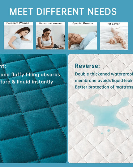 Anqianny 3D Air Fabric Waterproof Mattress Protector - Soft and Breathable