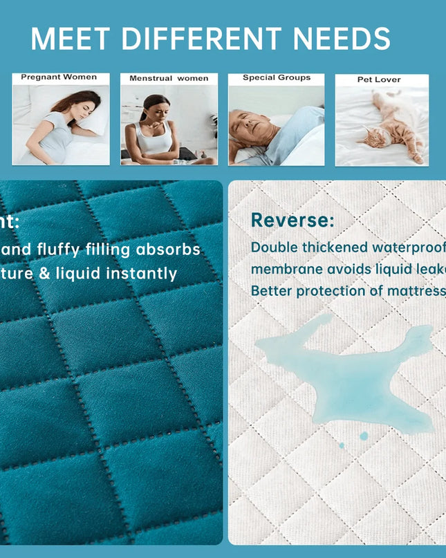 Anqianny 3D Air Fabric Waterproof Mattress Protector - Soft and Breathable