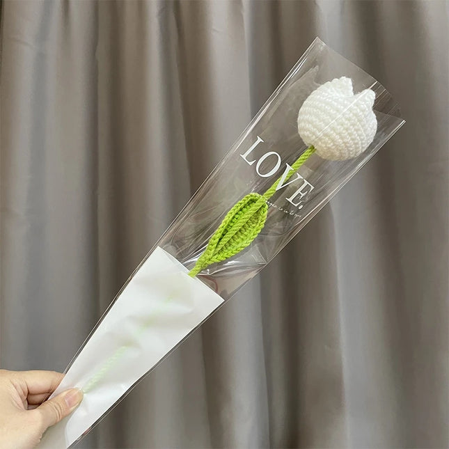 Hand-Knitted Crochet Flower Bouquet - Perfect Gift for Weddings & Graduations