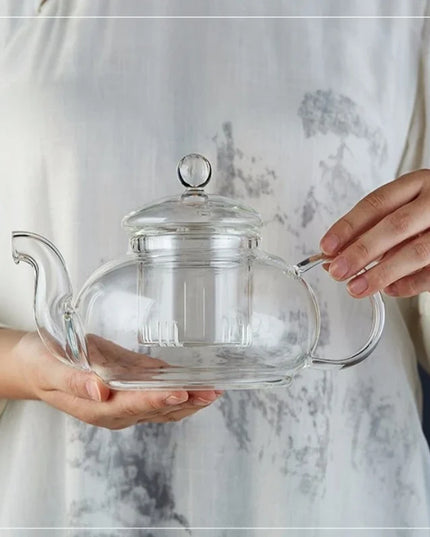 400ml/1000ml Glass Teapot Filterable Heat-resistant