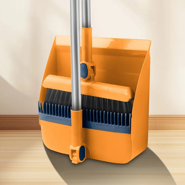 3-in-1 Foldable Magnetic Broom Set - Perfect for Pet Hair Cleaning