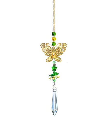 Rainbow Prism Wind Chimes - Artificial Crystal Hanging Pendant Decor