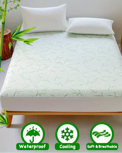 Anqianny Waterproof Bamboo Mattress Cover - Cooling, Deep Pocket Design