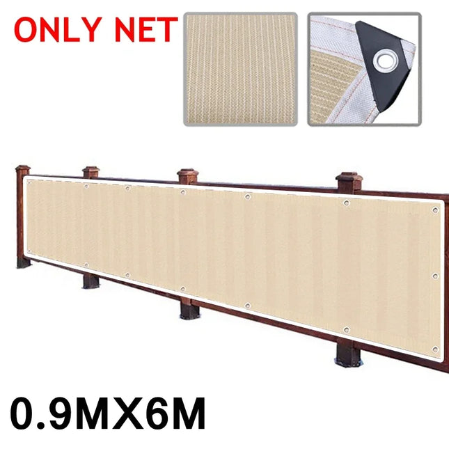 Sun Shade Net for Balcony Privacy - Outdoor Garden Shelter Screen