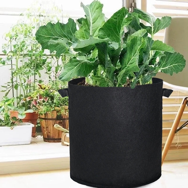 5PCS 3-30 Gallons Garden Vegetable Planting Bag Felt Grow Bags Plant Seedling Bag for Potato Tomato Flower Planting Accessories