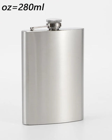 High-Quality Stainless Steel Hip Flask - 1-10 oz Portable Drinkware