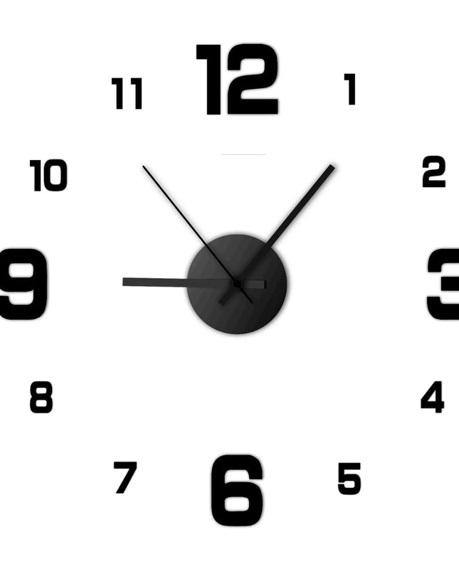 Creative Frameless DIY Wall Clock
