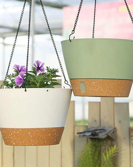 Modern Hanging Basket Flowerpot for Chlorophytum - Green Plant Decor