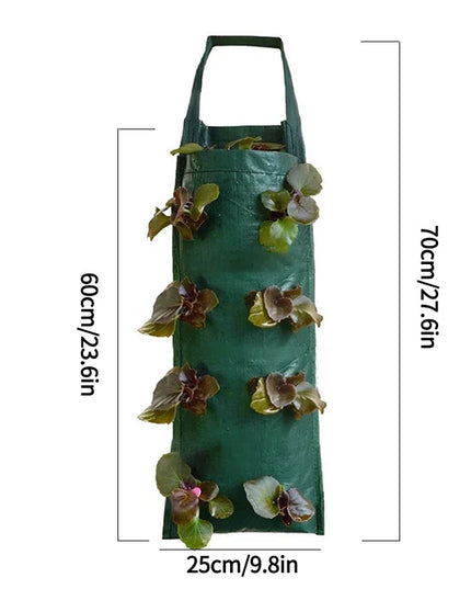 Vertical Garden Hanging Grow Bags - Indoor Outdoor Planter Pots for Vegetables