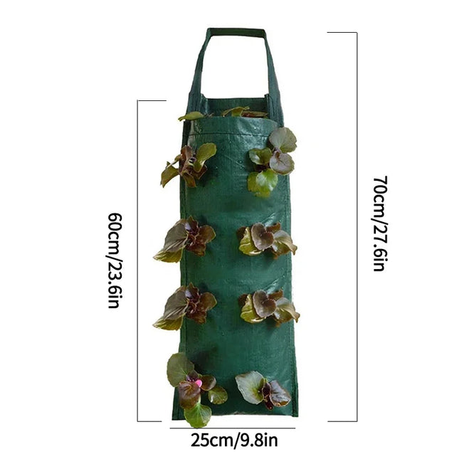 Vertical Garden Hanging Grow Bags - Indoor Outdoor Planter Pots for Vegetables