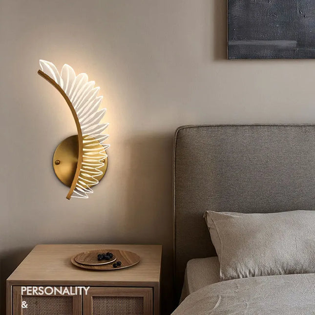 Luxury Nordic Modern Wall Lamp - Gold Aluminum LED Design