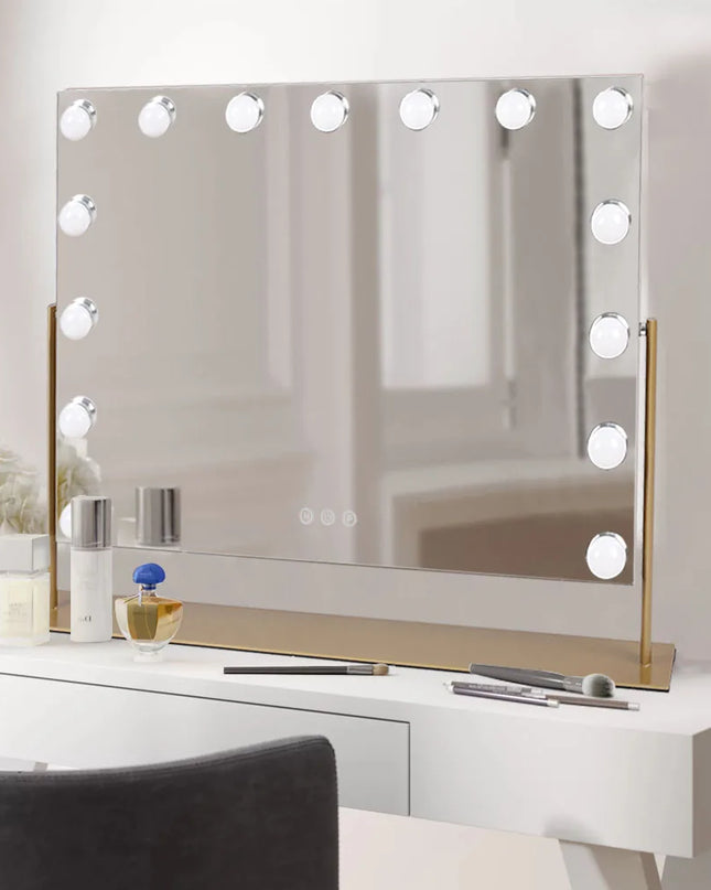 Modishion LED Vanity Mirror - Adjustable Lighting & Touch Control