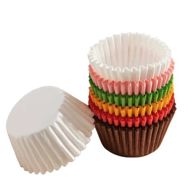 100pcs Disposable Muffin Cups Egg Tart Molds