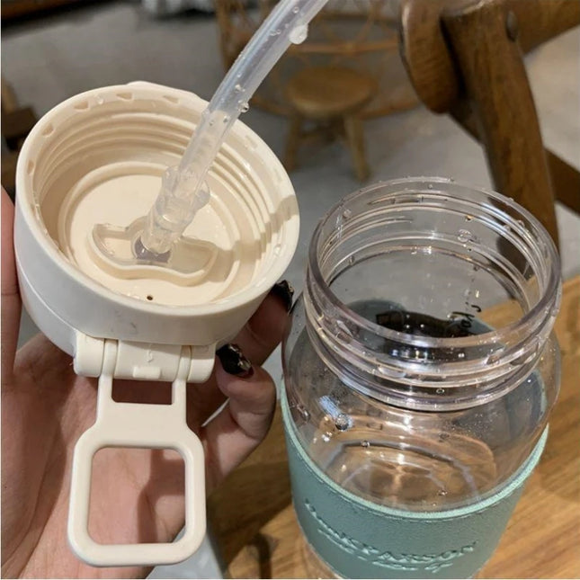 500ml Portable Water Bottle with Straw