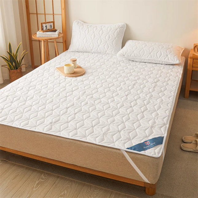 Anqianny Waterproof Mattress Topper - Quilted Protector for Beds