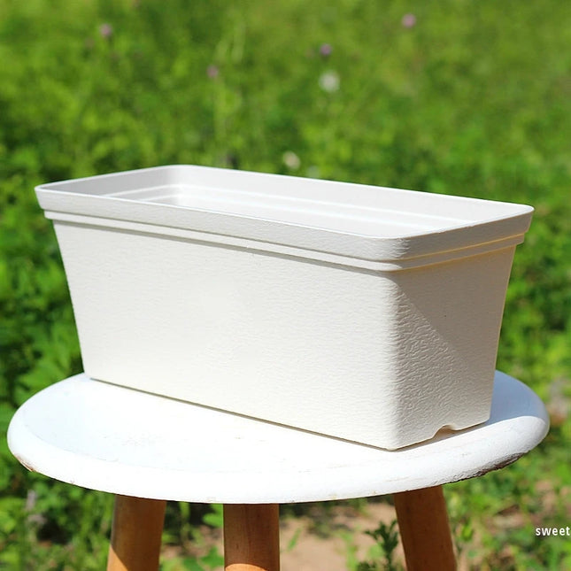 High-quality Gardening Flower Pot Thicken Plastic Planting Pot Balcony Vegetable Flower Pot Rectangular Planting Planters