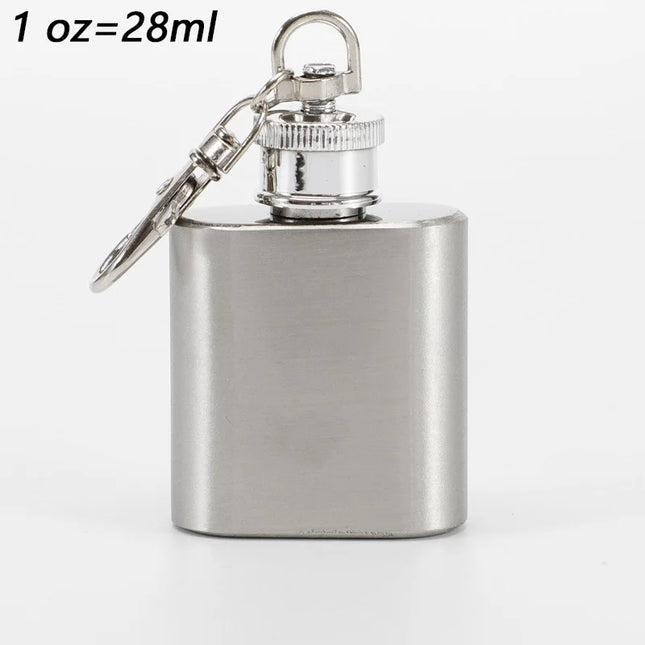 High-Quality Stainless Steel Hip Flask - 1-10 oz Portable Drinkware