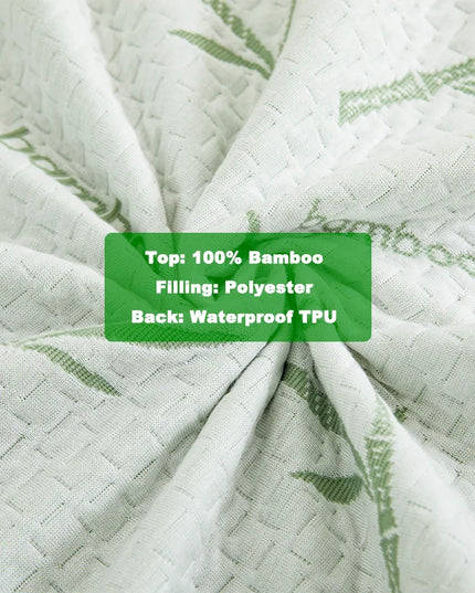 Anqianny 2pcs Waterproof Bamboo Pillowcases - Cooling & Soft Protectors