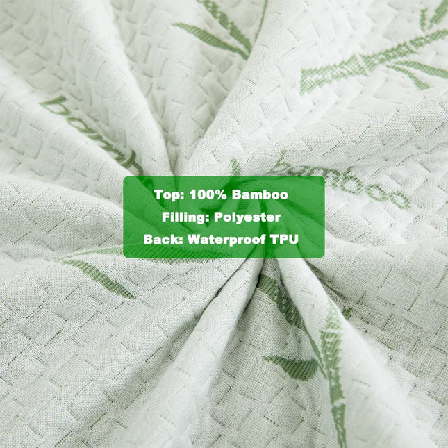 Anqianny 2pcs Waterproof Bamboo Pillowcases - Cooling & Soft Protectors