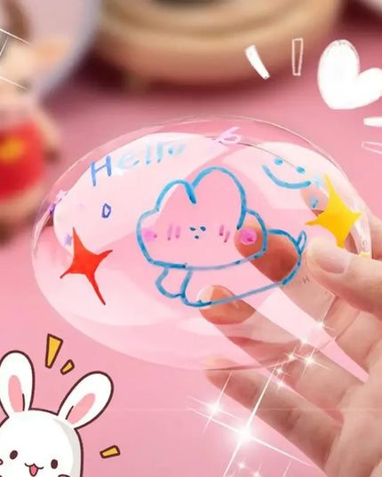 PET Nano Glue Double Sided Tape 
Blow Bubbles Full Set of Nano Tape
Bubble Blowing Decompression Toy Stickers