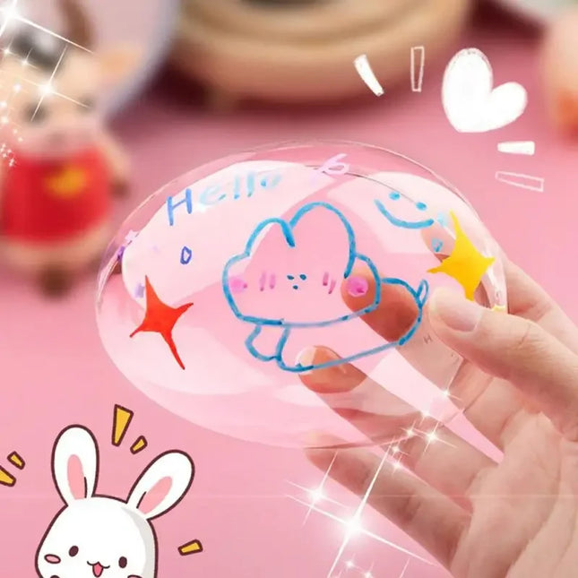 PET Nano Glue Double Sided Tape 
Blow Bubbles Full Set of Nano Tape
Bubble Blowing Decompression Toy Stickers