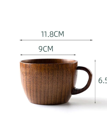 Handmade Wooden Big Belly Cups - Eco-Friendly Drinkware for Beer, Tea & Coffee