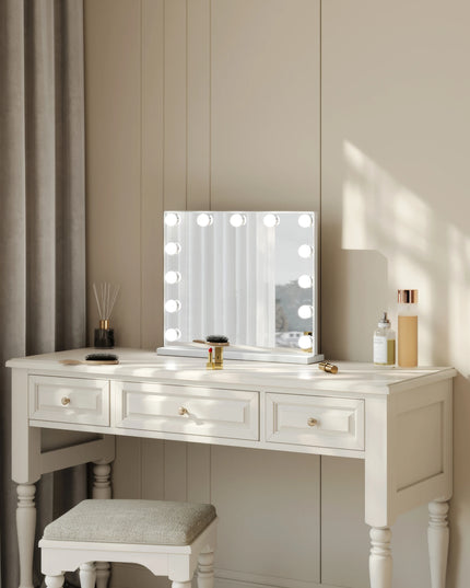 Modishion LED Makeup Mirror - Adjustable Color & Brightness for Flawless Makeup