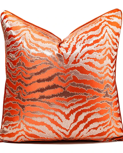 Anqianny Golden Cushion Cover - Tiger Zebra Pattern for Sofa Decor