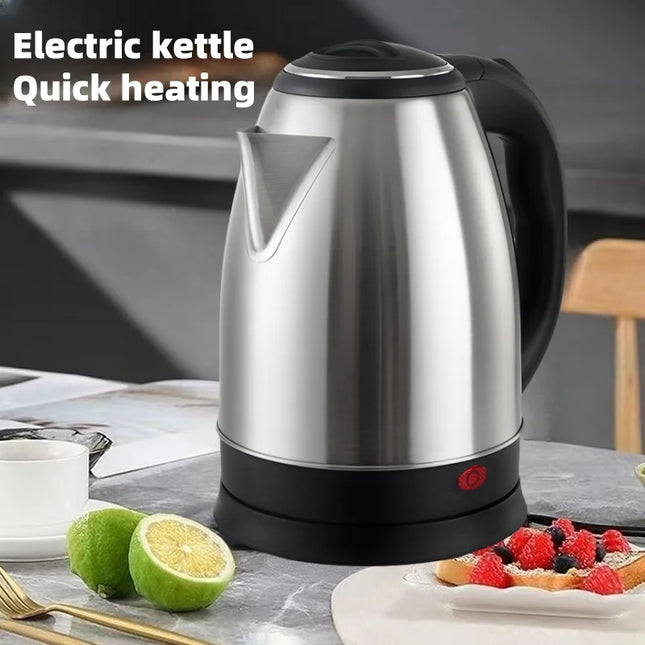 Stainless Steel Electric Kettle 2L - Hot Water Boiler for Tea & Coffee