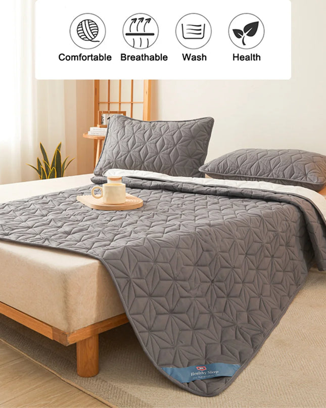Anqianny Waterproof Mattress Topper - Quilted Protector for Beds