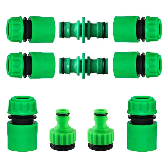 Garden Watering Hose Connector - 1/2" Quick Connect Repair Adapter