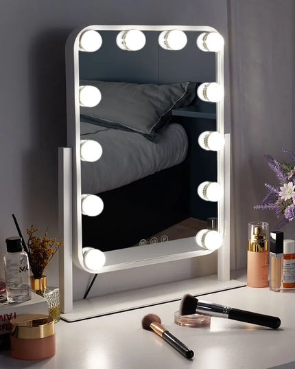 Modishion Hollywood Makeup Mirror - 12 LED Lights, Smart Control