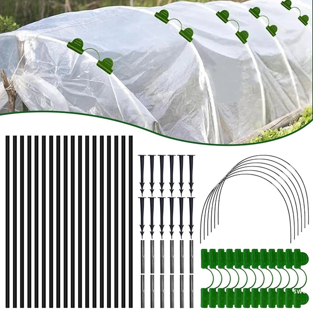 Garden Tunnel Arch Rack Plant Support Bracket Plant Insect-proof Covers Anti-bird Net Support Rod Vegetable Greenhouse Stand