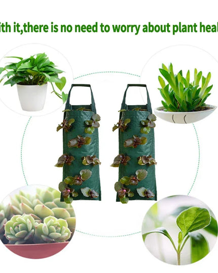 Vertical Garden Hanging Grow Bags - Indoor Outdoor Planter Pots for Vegetables