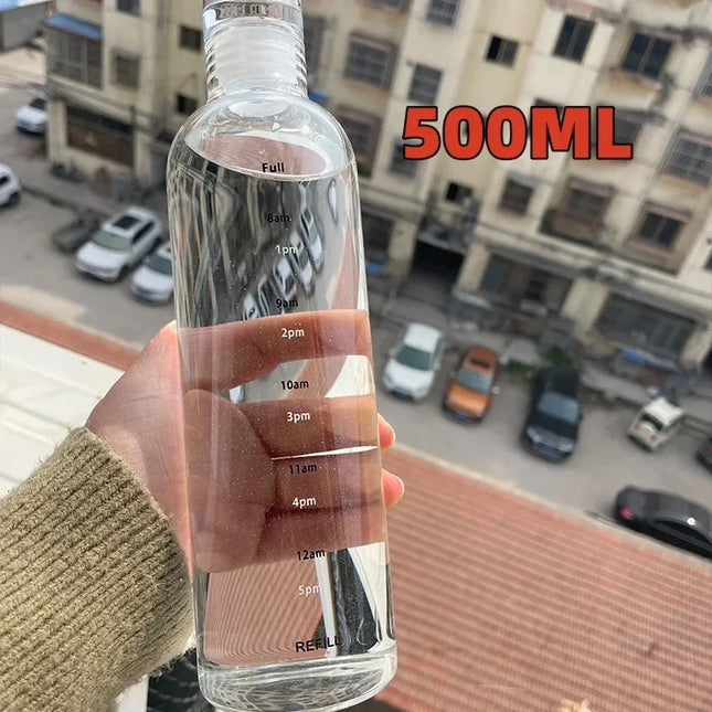 300-1000ml Glass Water Bottle Large Capacity