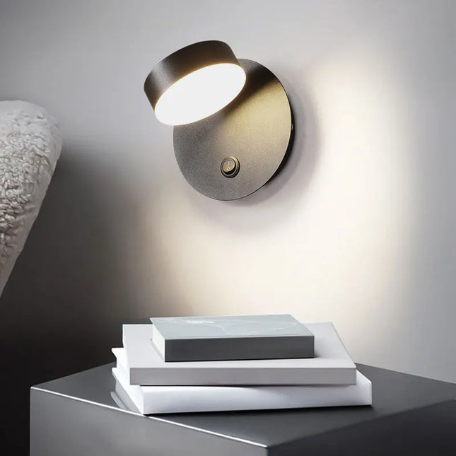 Modern Simple LED Wall Lamps - Rotatable Bedside Reading Light