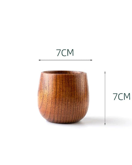 Handmade Wooden Big Belly Cups - Eco-Friendly Drinkware for Beer, Tea & Coffee
