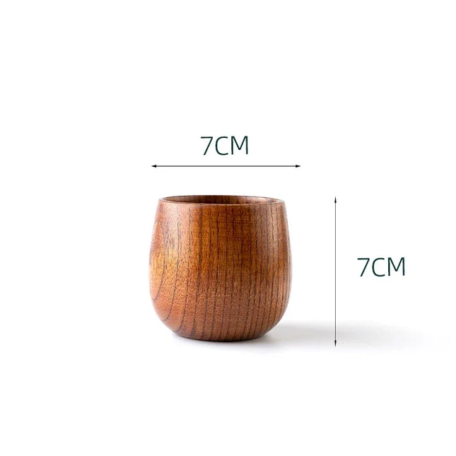 Handmade Wooden Big Belly Cups - Eco-Friendly Drinkware for Beer, Tea & Coffee