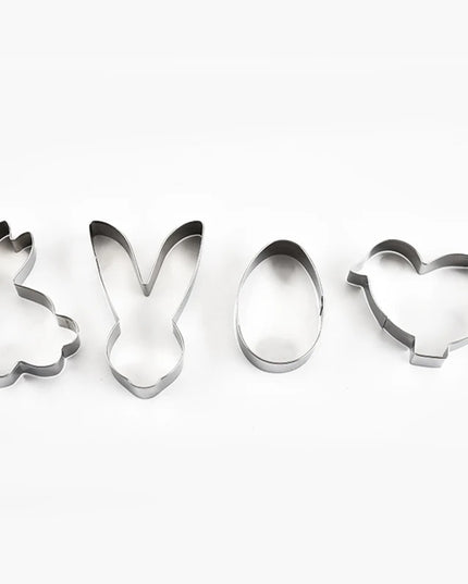 DIY Baking Tool Set - 12/6/5/4 Pcs Stainless Steel Biscuit Molds