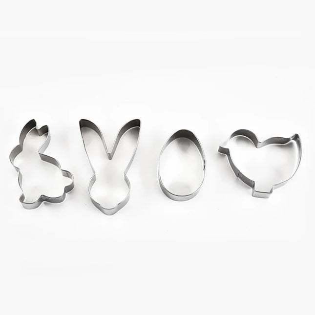 DIY Baking Tool Set - 12/6/5/4 Pcs Stainless Steel Biscuit Molds